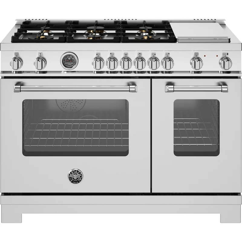 Bertazzoni Cuisinière amovible à biénergie de 48 pouces MAS486BTFEPXT