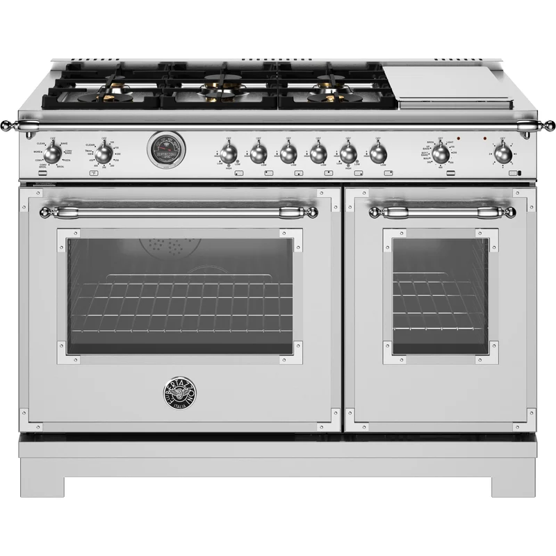 Bertazzoni Cuisinière amovible Biénergie de 48 pouces HER486BTFEPXT
