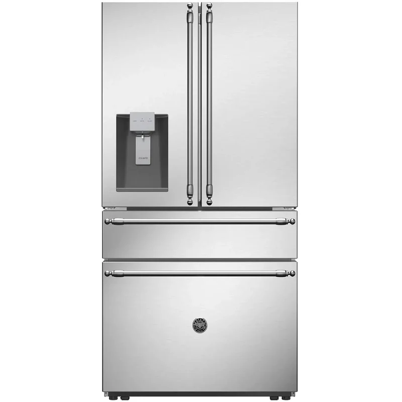 Bertazzoni Réfrigérateur quatre portes avec porte à deux battants de 36 po, 21,6 pi cu REF36FDFZXNT