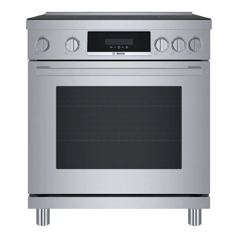 Cuisinière à induction encastrable 30 po, 3,9 pi³ Inox avec Convection Multi-Rack et QuietClose® - Série 800