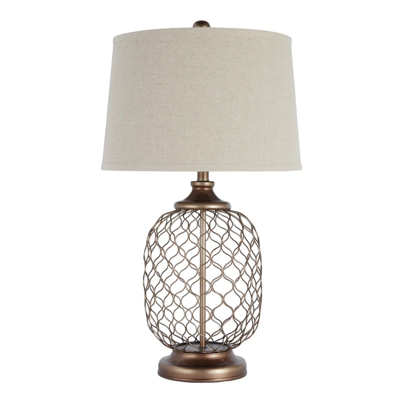 Lampe de table en métal doré 30 po - Sanzia