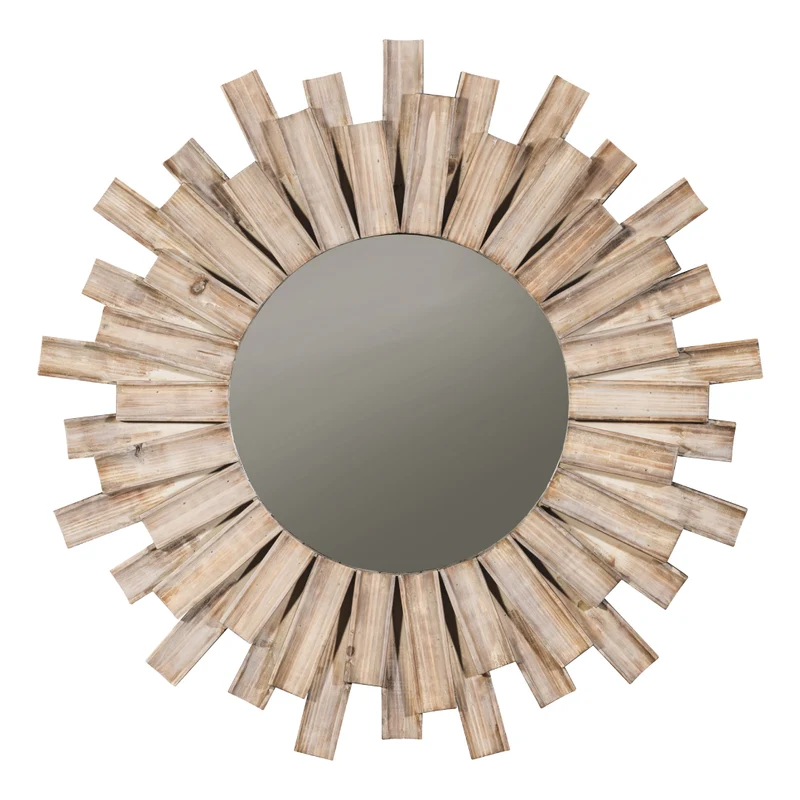 Miroir avec cadre en bois naturel 32 po - Donata