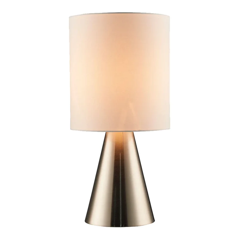 Lampe de table en métal au fini acier brossé 19 po. - Ashley