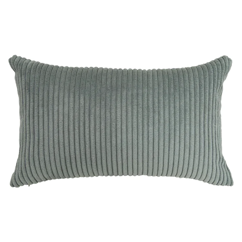 Coussin 12 x 20 po en velours côtelé - Shara