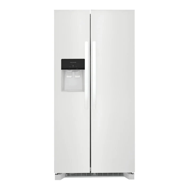 Réfrigérateur côte à côte 33 po, 22,3 pi³ Blanc avec distributeur externe d'eau et glaçons