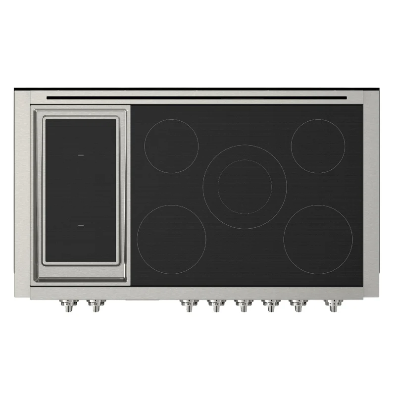 Dessus de cuisinière à induction Sofia 48 po, Inox avec 7 zones