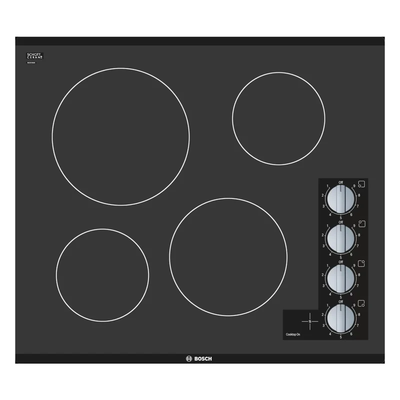 Plaque de cuisson électrique 24 po, Noir à 4 zones - Série 500