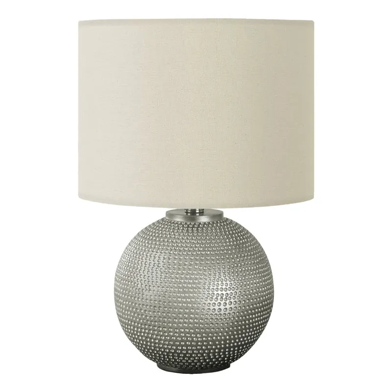Lampe de table en résine grise texturée 19 po - I 9653
