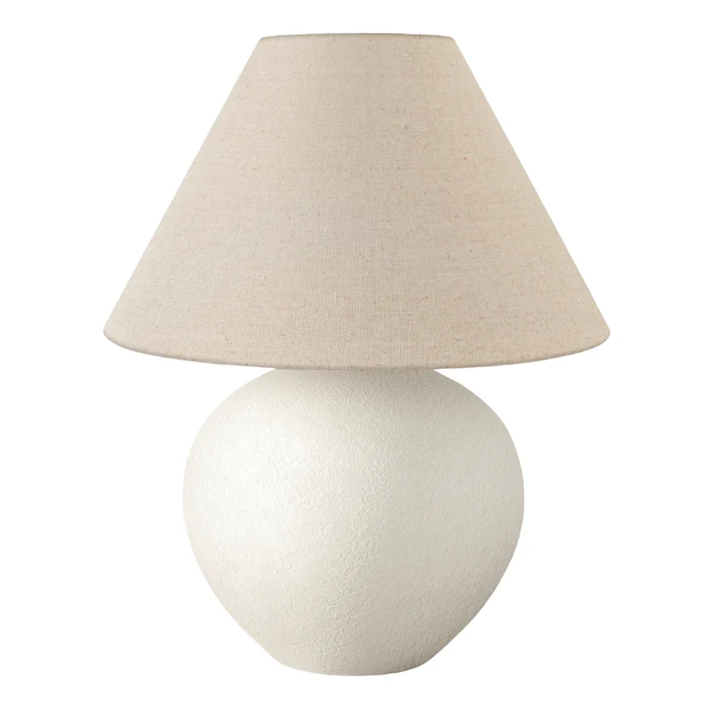 Lampe de table en céramique beige pâle 16 po - I 9631