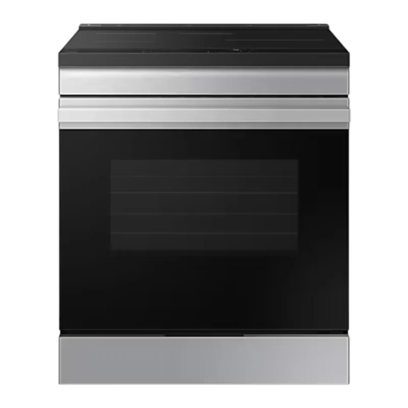 Cuisinière à induction encastrable 30 po, 6,3 pi³ Inox avec Air Fry, Nettoyage à la vapeur et Wi-Fi