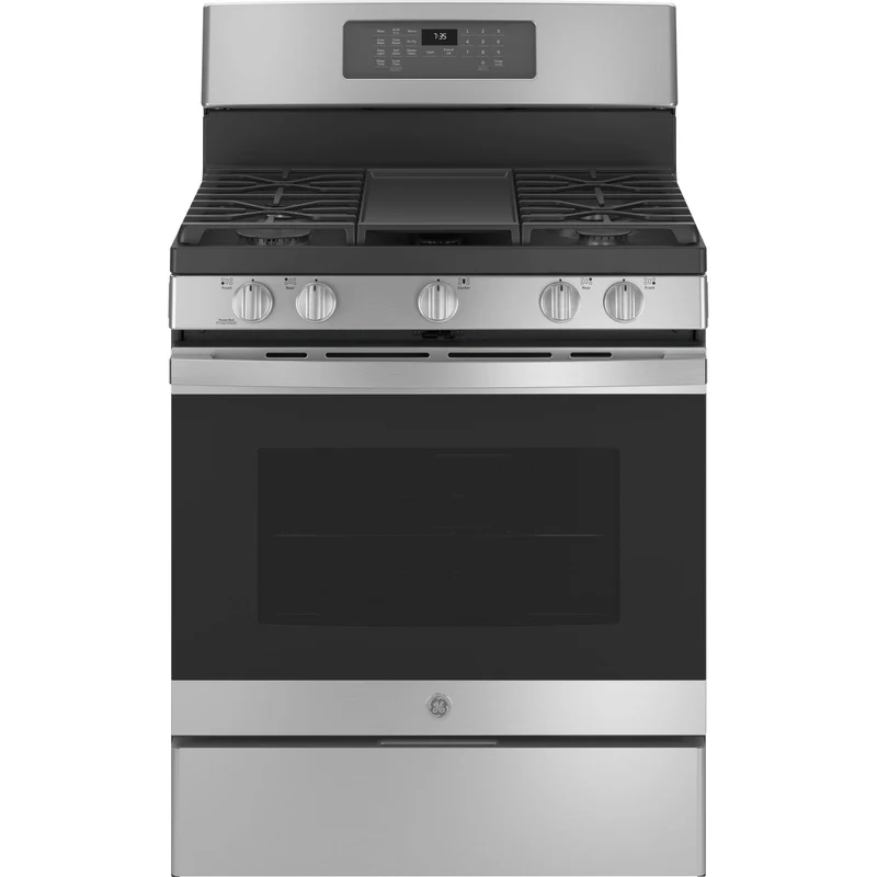 GE Cuisinière amovible à gaz de 30 po. avec technologie convection JCGB735SPSS