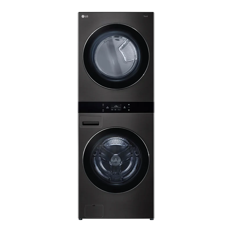 Tour de lavage chargement frontal 32 po 5,8 pi³/7,4 pi³ Inox noir