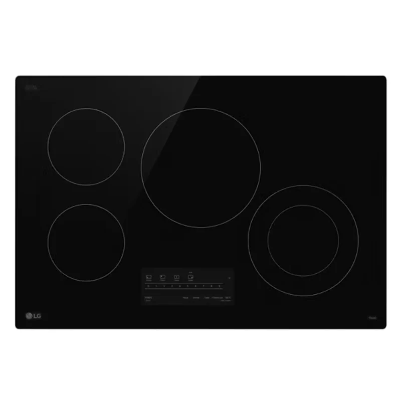 Plaque de cuisson électrique 30 po, Noir à 4 zones avec UltraHeat™ et Wi-Fi