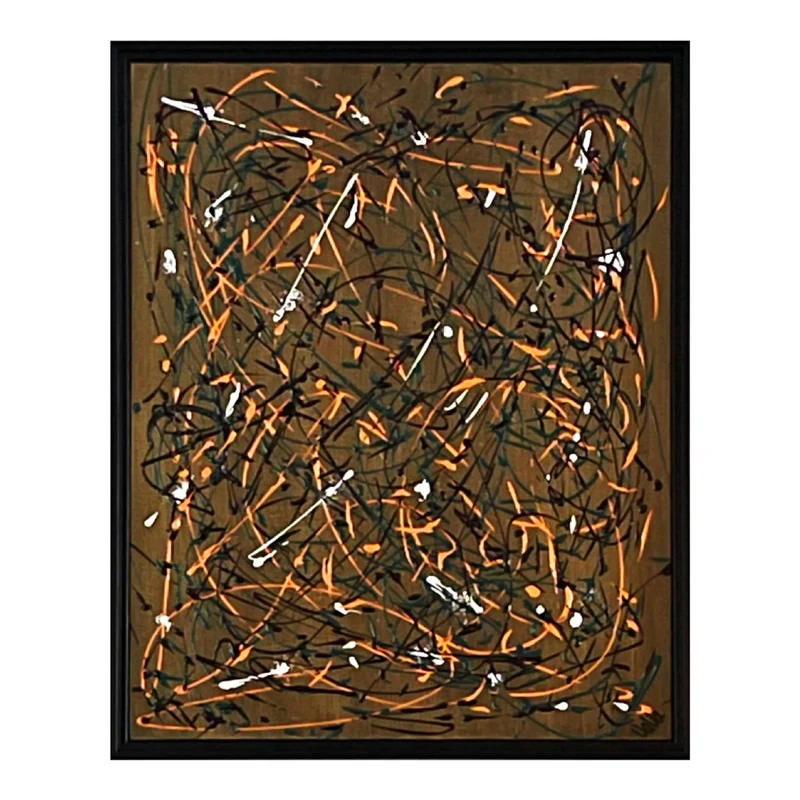 Toile 17 x 21,25 po avec un cadre noir - Pêle-Mêle