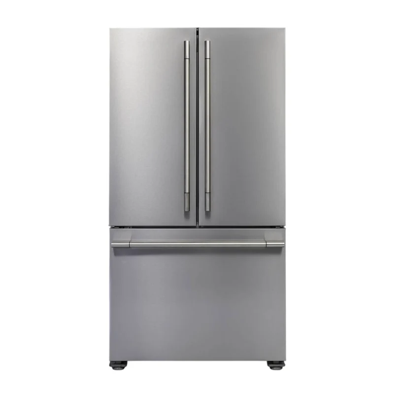 Réfrigérateur porte française 36 po 3 portes 20,3 pi³ Inox Machine à glaçons