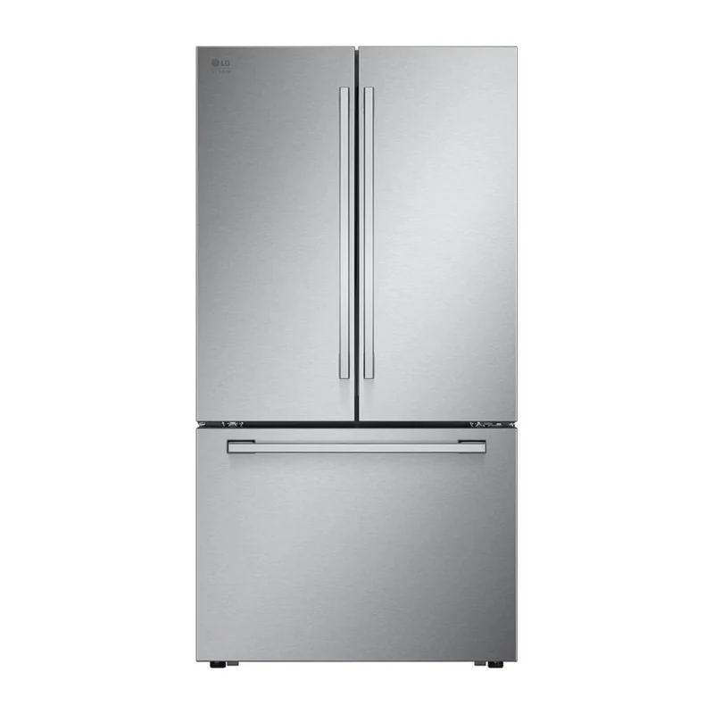 Réfrigérateur porte française 36 po 26,5 pi³ 3 portes Inox avec distributeur d'eau interne et machine à glaçons