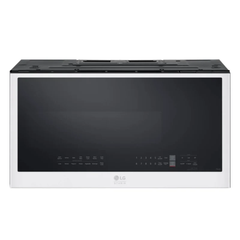 Micro-ondes à hotte intégrée 30 po, 2,0 pi³ Blanc avec Auto Cook et Wi-Fi - White Essence