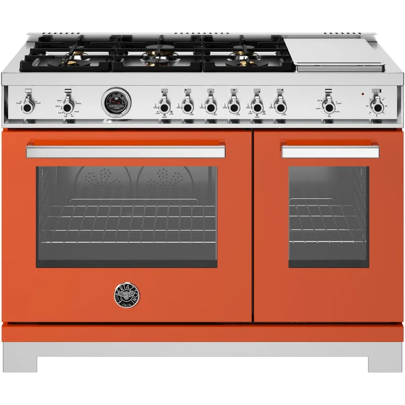 Bertazzoni Cuisinière amovible à gaz de 48 pouces PRO486BTFGMART