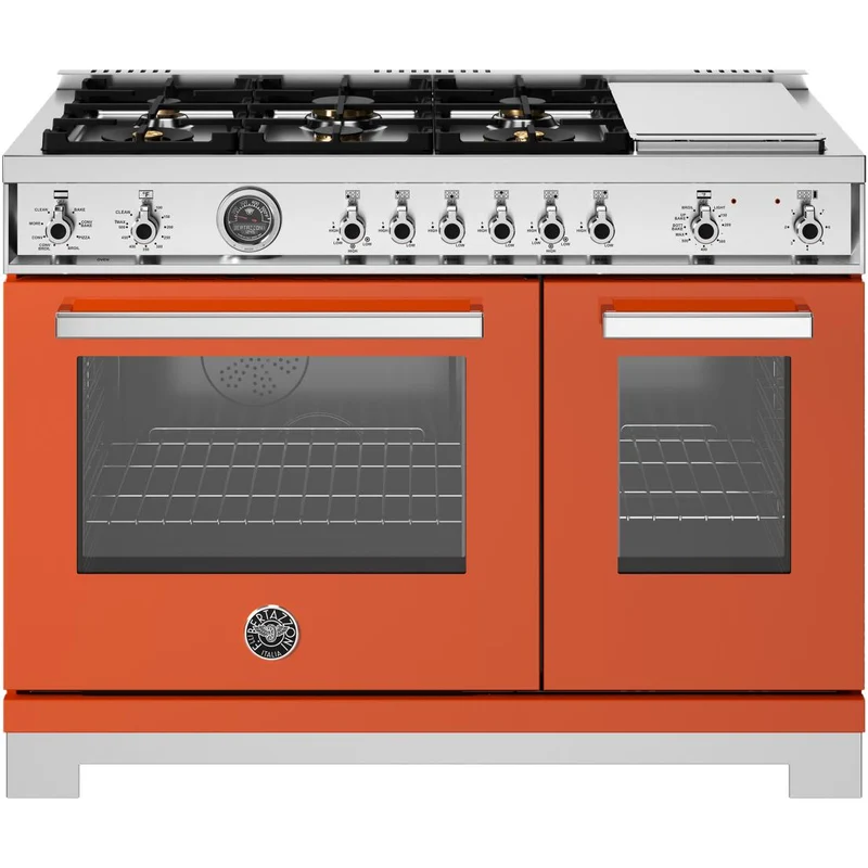 Bertazzoni Cuisinière amovible à biénergie de 48 pouces PRO486BTFEPART