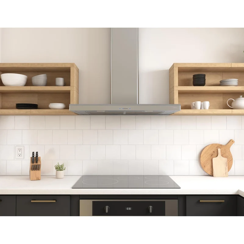 Zephyr Hotte de cuisinière murale Lucé de 36 po ZLU-M90CS