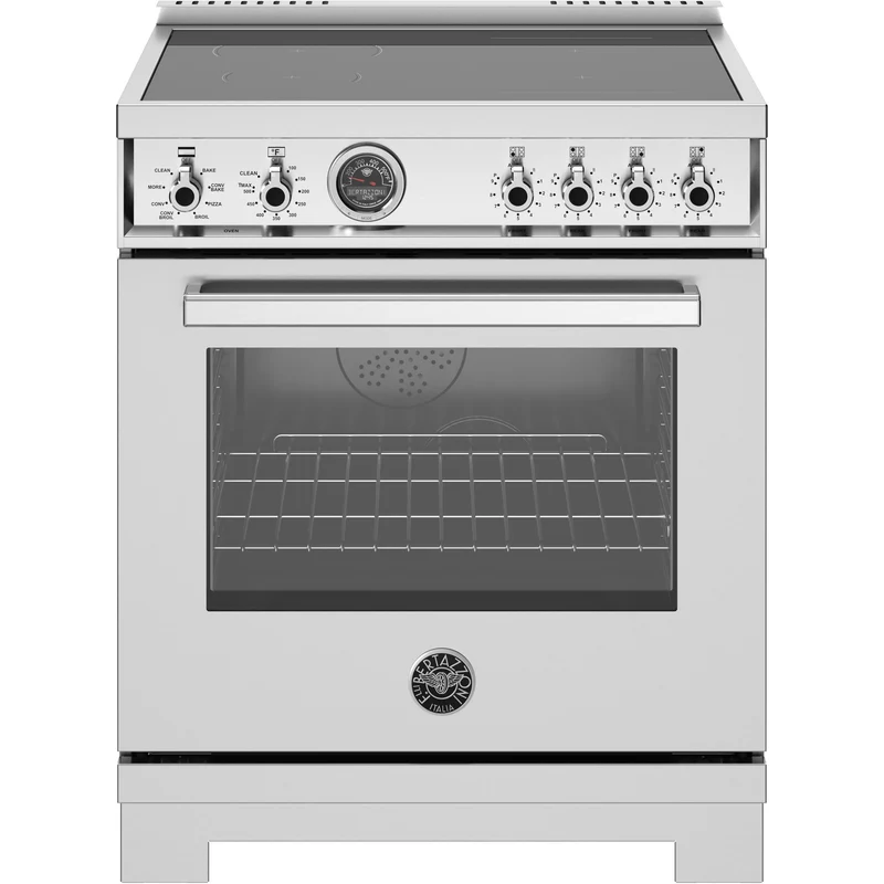 Bertazzoni Cuisinière amovible à induction de 30 pouces PRO304IFEPXT