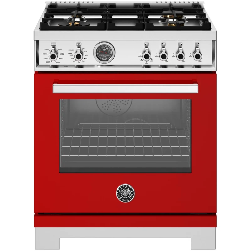 Bertazzoni Cuisinière amovible à biénergie de 30 pouces PRO304BFEPROT