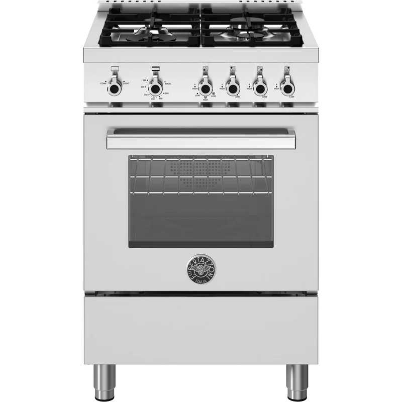 Bertazzoni Cuisinière amovible à gaz de 24 pouces PRO244GASXVLP