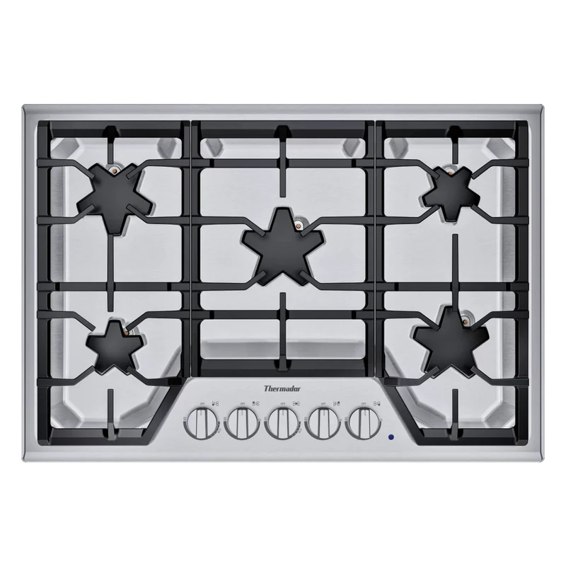 Plaque de cuisson au gaz 30 po. avec 5 brûleurs