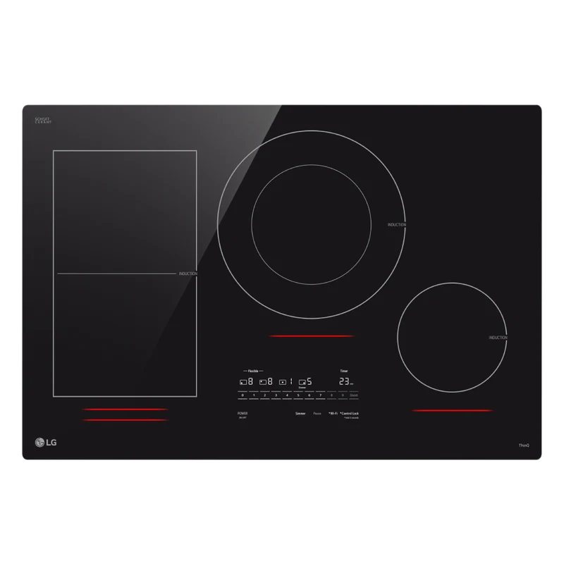 Plaque de cuisson à induction 30 po, Noir à 4 zones avec Wi-Fi