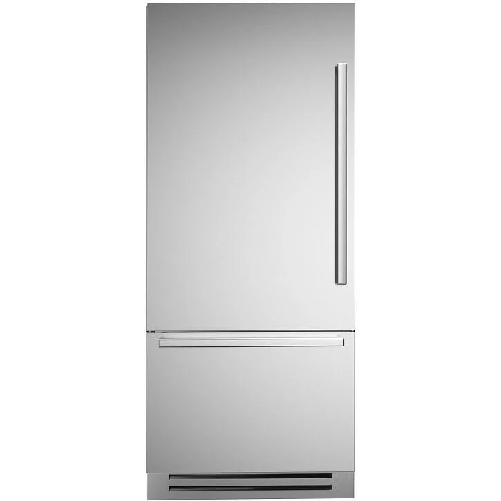 Bertazzoni Réfrigérateur à congélateur inférieur intégré de 36 pouces, 19,6 pi. cu. avec affichage numérique REF36BMBIXLT
