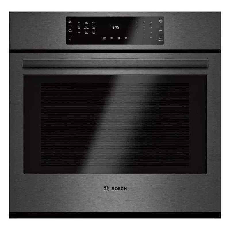 Four encastrable simple 30 po, 4,6 pi³ Inox noir - Série 800 avec Convection Roast & Home Connect®