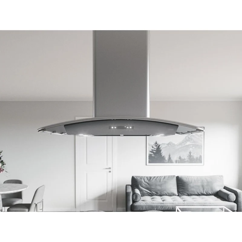 Zephyr Hotte îlot série Milano de 36 po. ZML-M90CS