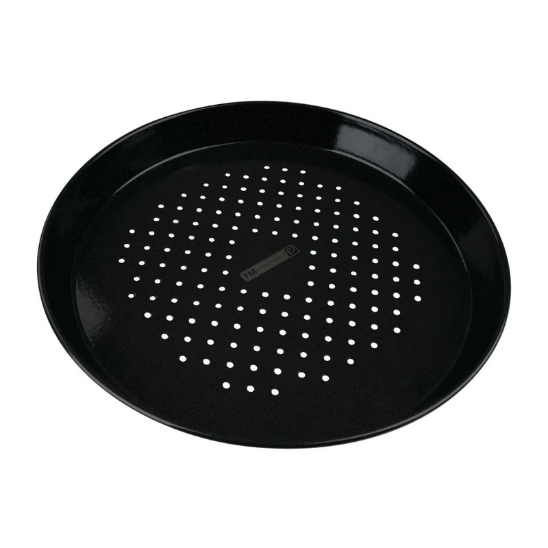 Plaque à pizza perforée ronde four et barbecue 32 cm FM Professional Barbecue