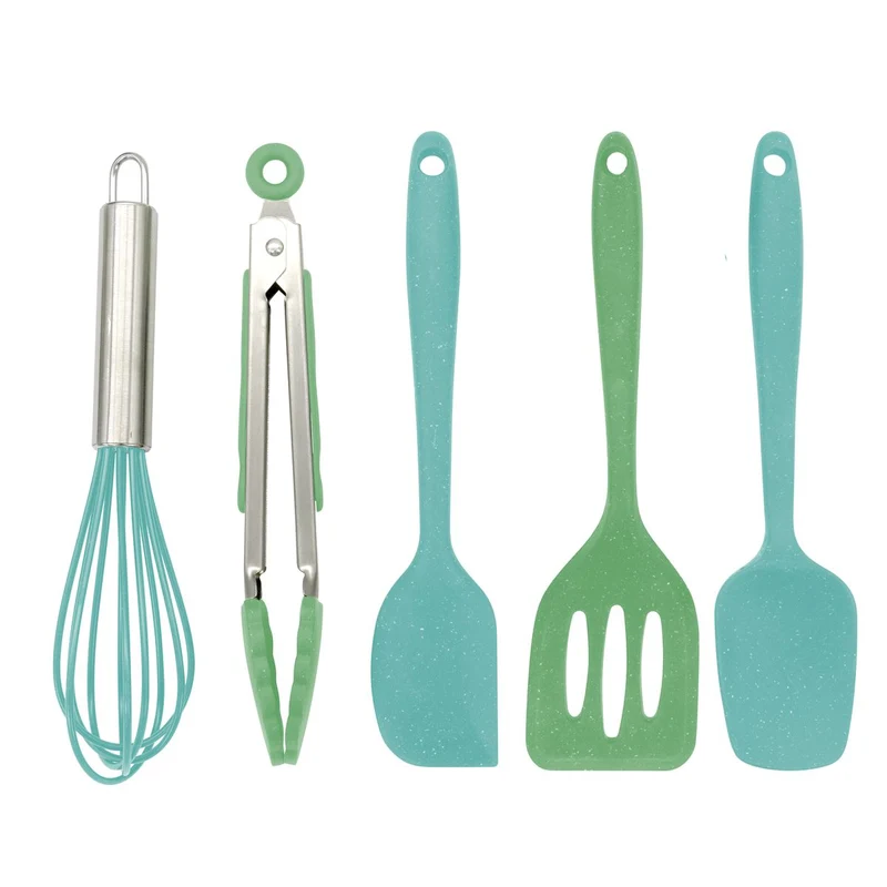 5 ustensiles de cuisine pour enfants en silicone Fackelmann Mini Monster