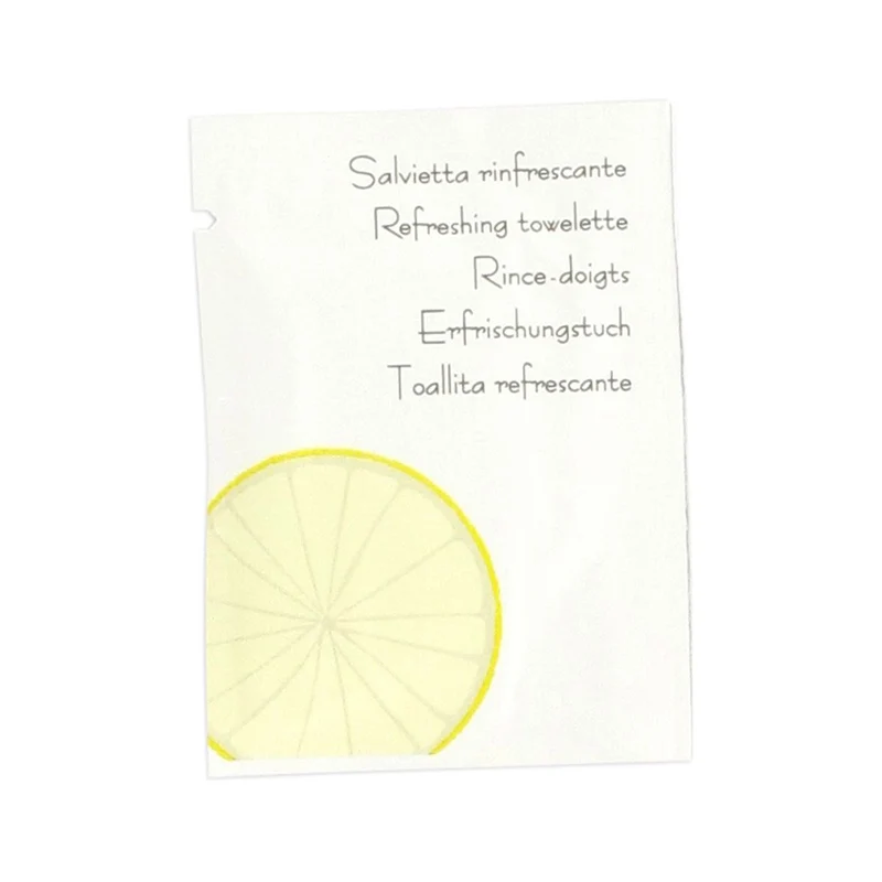 Lot de 30 rince-doigts au citron Fackelmann Single Use