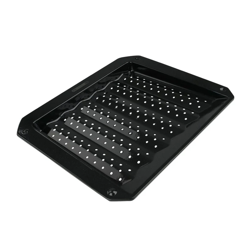Plaque ondulée et perforée pour four et barbecue en tôle 38 x 33 cm FM Professional Barbecue