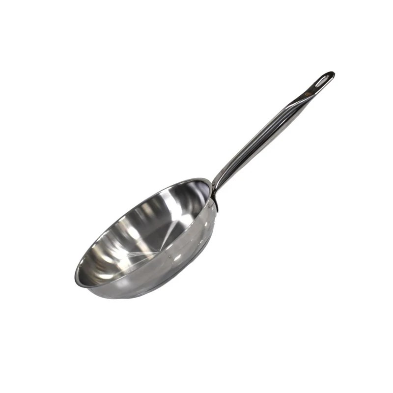 Poêle à frire 28 cm en inox 18/10 sans revêtement de 2,6 litres Elo Profi Therm