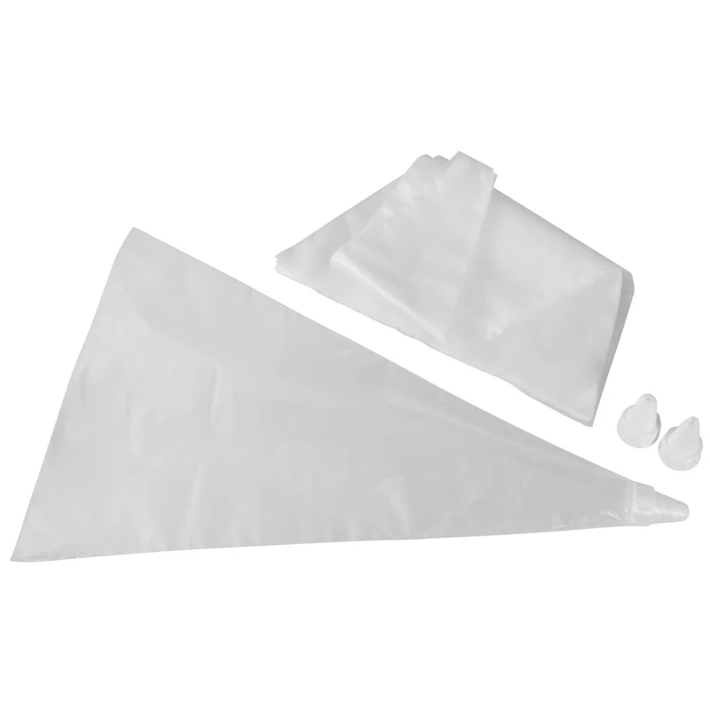 Lot de 20 poches à douille jetables et 3 embouts plastique réemployables 32 cm Zenker Smart Pastry