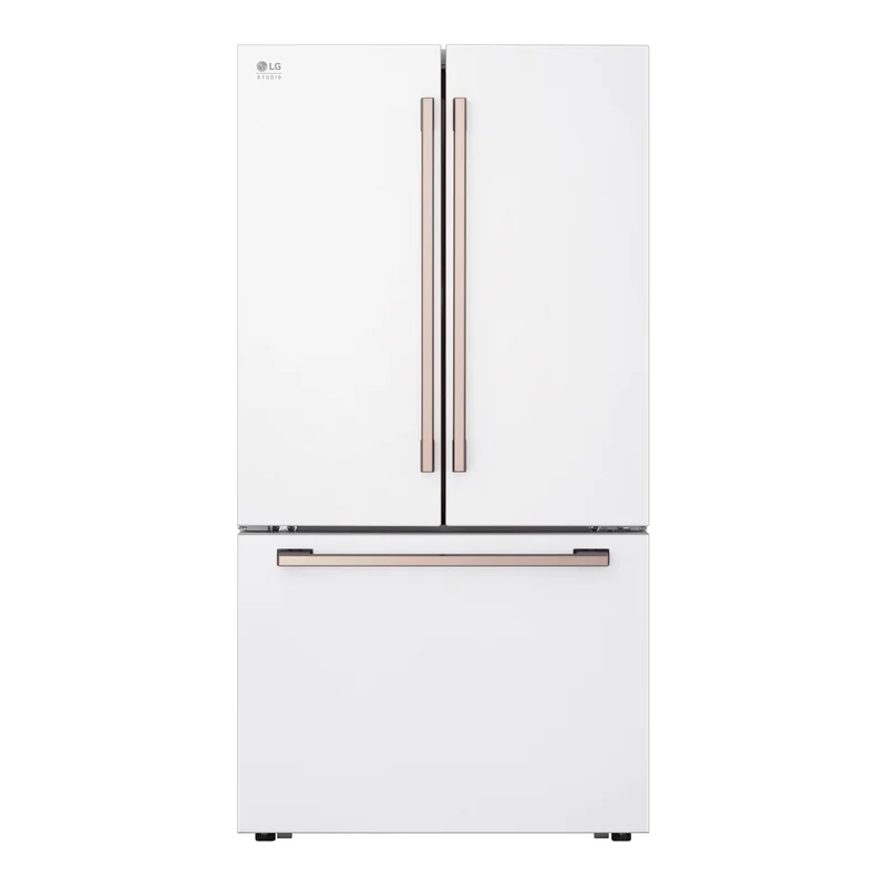 Réfrigérateur porte française 36 po, 26,5 pi³, 3 portes, Blanc - Essence White avec Door Cooling