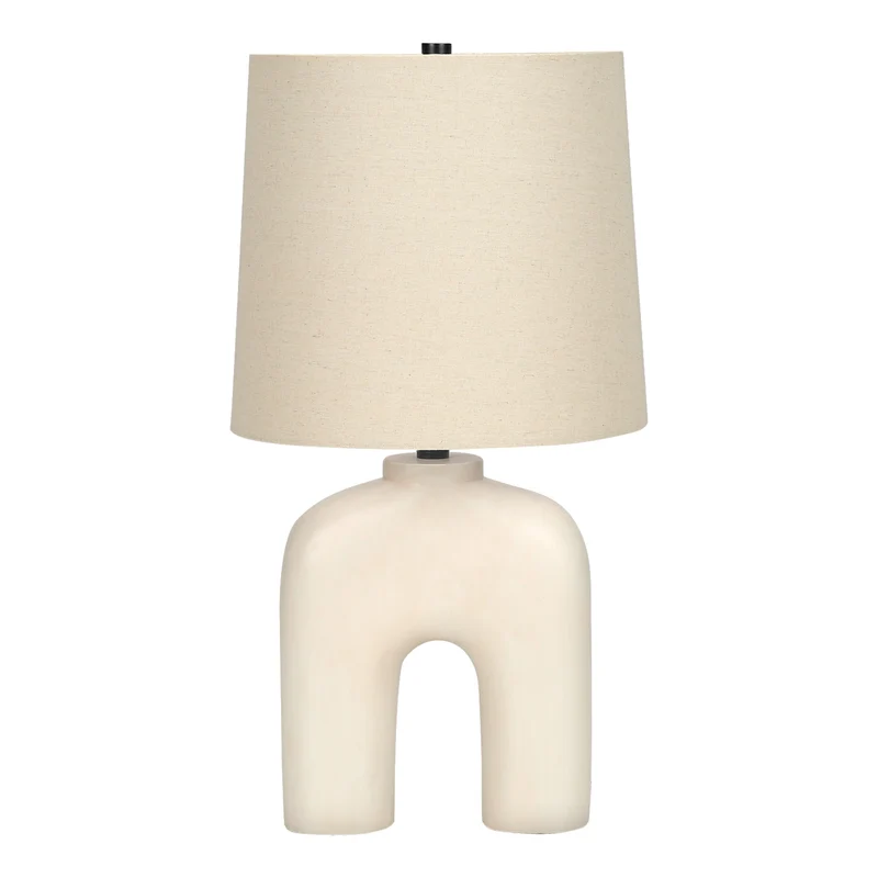 Lampe de table en résine crème 25 po - I 9728