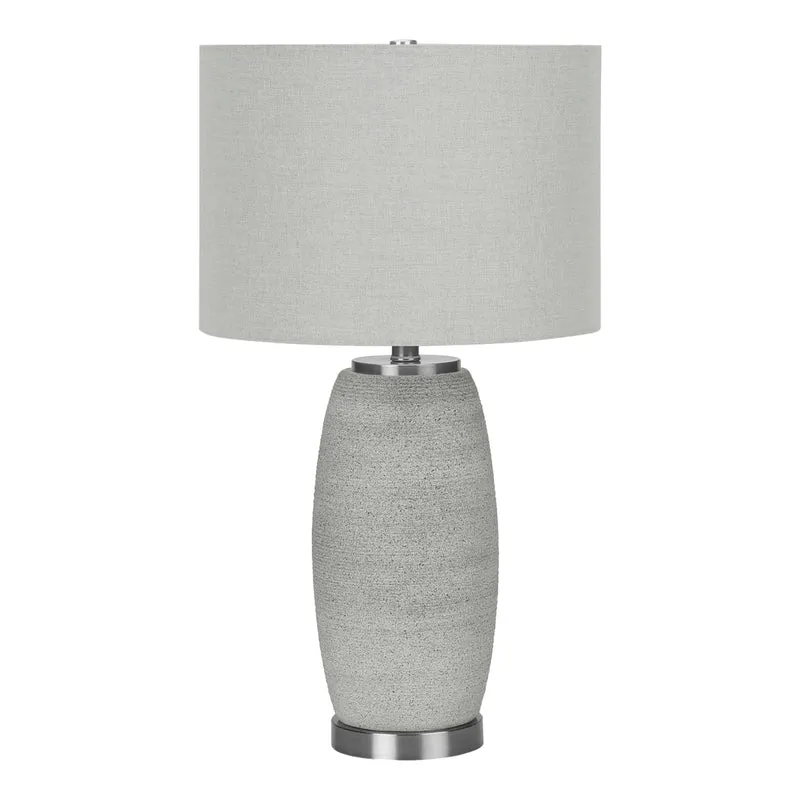 Lampe de table en céramique grise texturée 25 po - I 9711