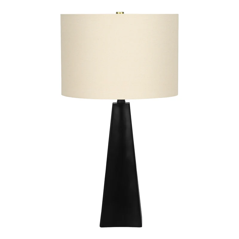 Lampe de table en résine noire 27 po - I 9726