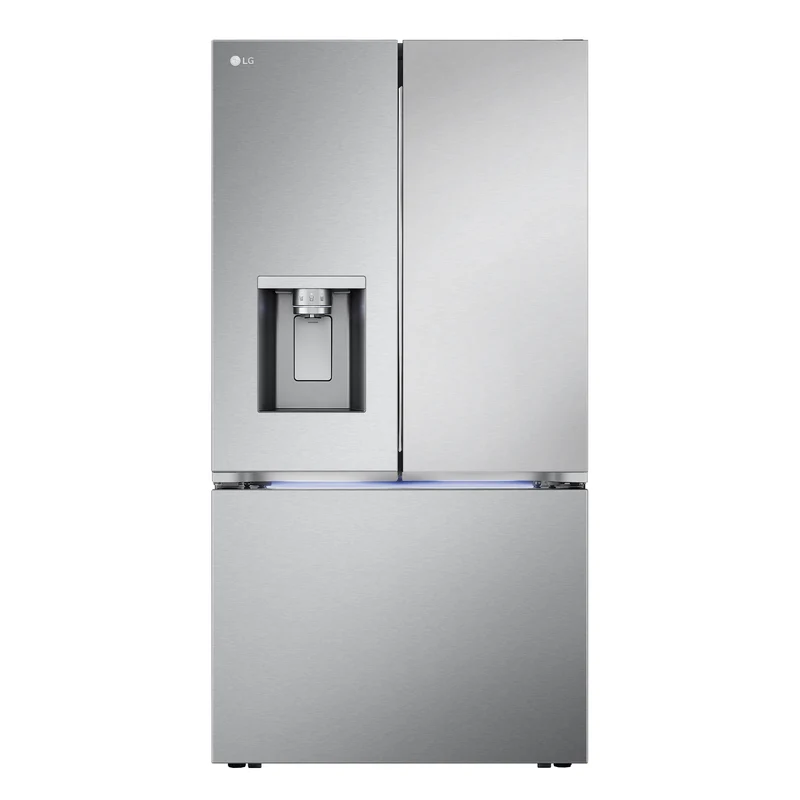 Réfrigérateur porte française 36 po, 31 pi³ 3 portes Inox avec Wi-Fi et distributeur d'eau et glaçons