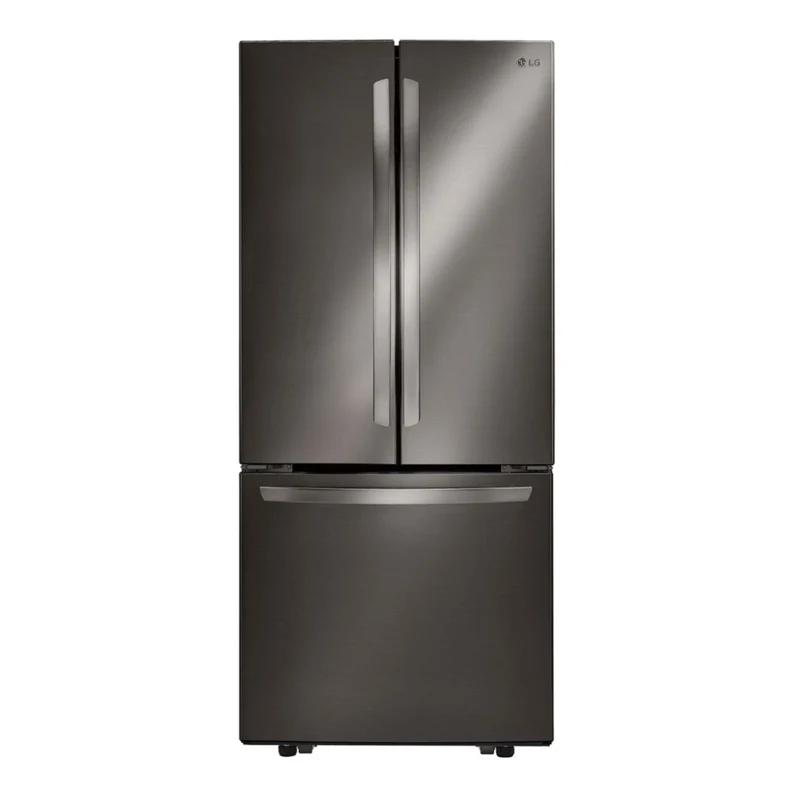 Réfrigérateur porte française 30 po 3 portes 21,8 pi³ Inox noir Smart Cooling Plus™
