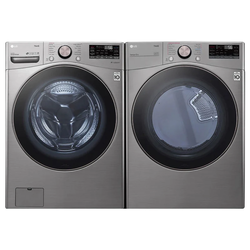 Ensemble de buanderie à chargement frontal acier graphite - 3850V