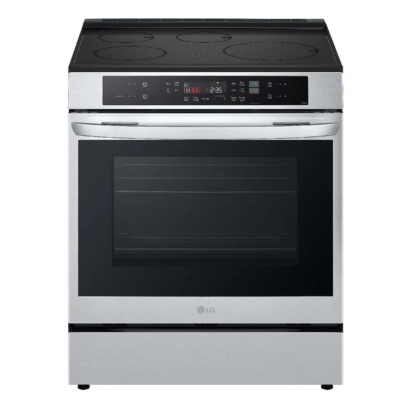 Cuisinière à induction encastrable 30 po, 6,3 pi³ Inox avec Convection ProBake®, Air Fry et EasyClean®