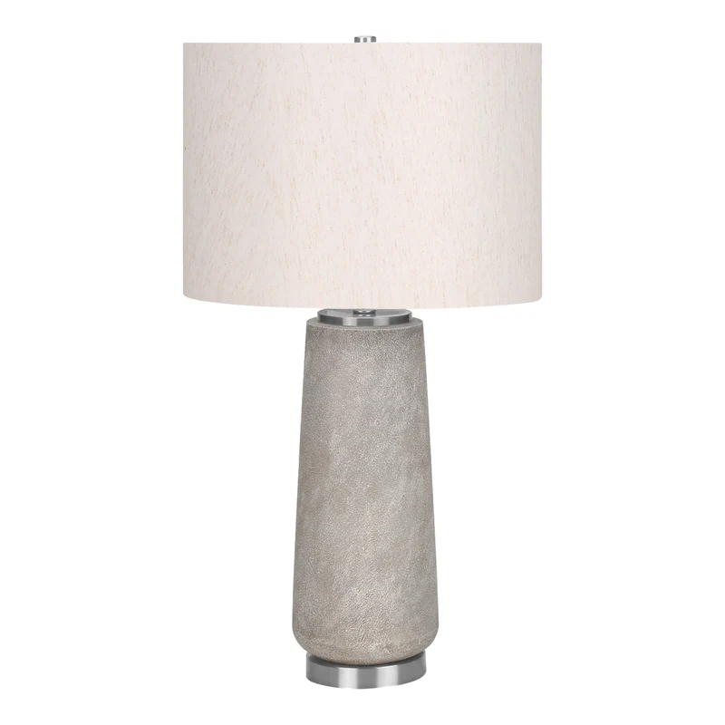 Lampe de table en résine grise texturée 29 po - I 9712