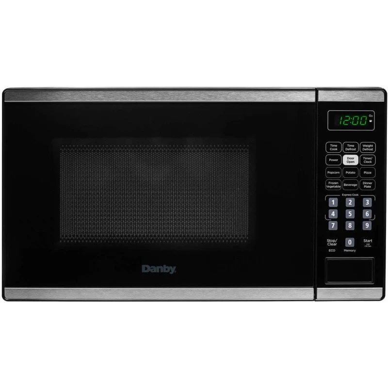 Danby Four à micro-ondes de comptoir de 17 po, 0.7 pi cu avec 6 options de cuisson automatique DBMW0722BBS