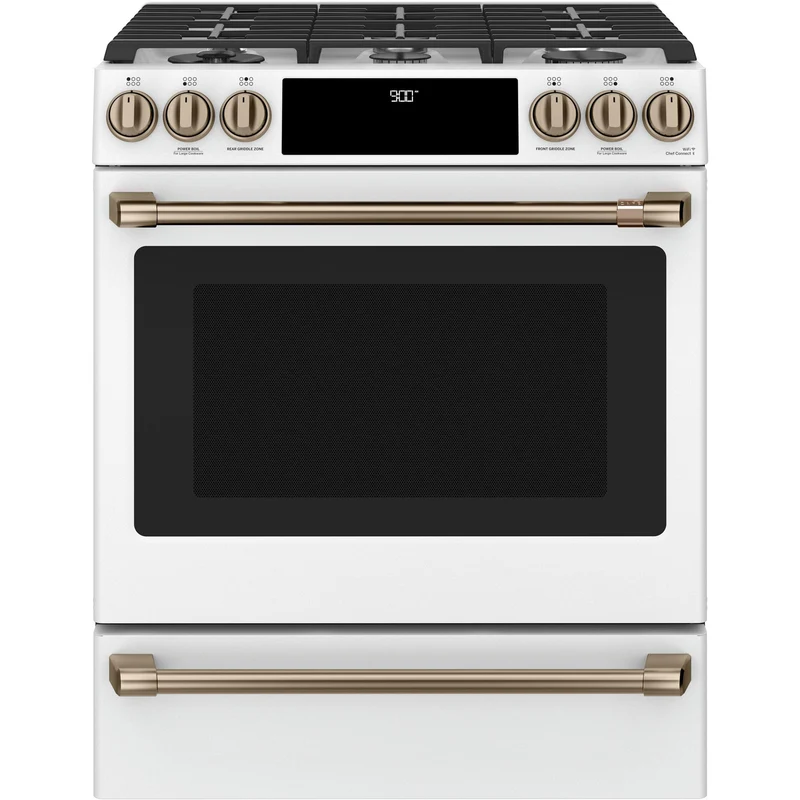 Café Cuisinière encastré à biénergie de 30 po. avec tiroir chauffant CC2S900P4MW2