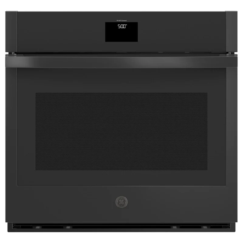 GE Four mural encastré simple de 30 pouces, 5,0 pi. cu. avec convection véritable européenne JTS5000DVBB